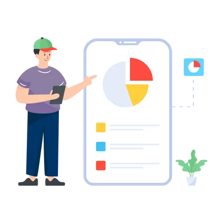 Mobile Analytics  Illustration