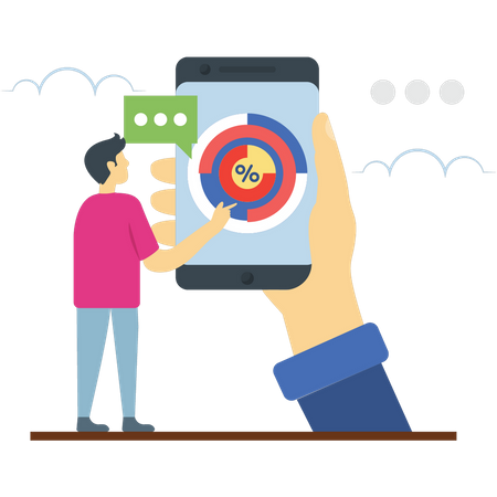 Mobile analytics  Illustration