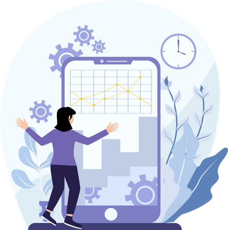 Mobile Analytics  Illustration