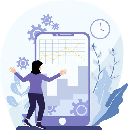 Mobile Analytics  Illustration