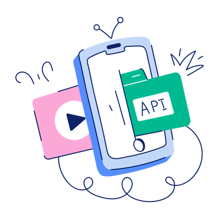 Mobile API  Illustration
