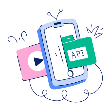 Mobile API  Illustration