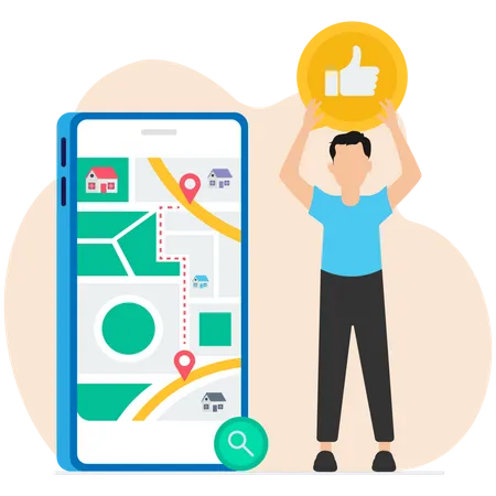 Mobile App Navigation  Illustration