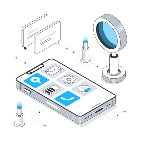 Mobile App Testing  Illustration