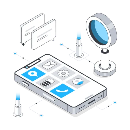 Mobile App Testing  Illustration