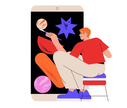 Mobile App Ui  Illustration