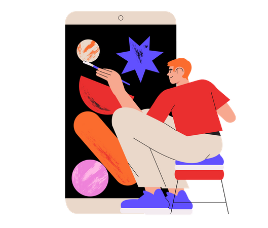 Mobile App Ui  Illustration