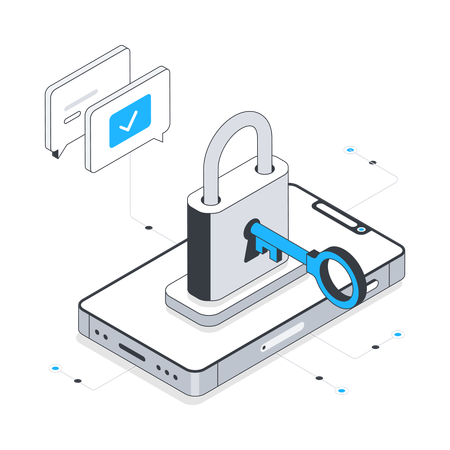 Mobile application security  Illustration