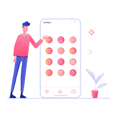 Mobile applications  Illustration