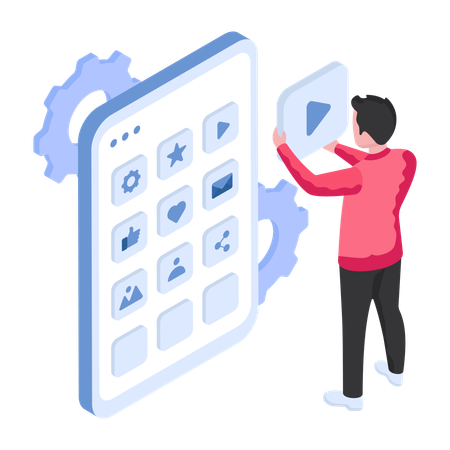 Mobile Apps Development  Illustration