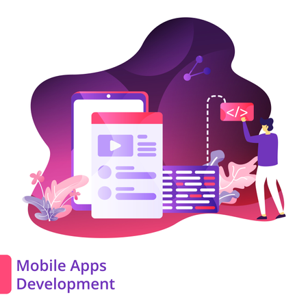 Mobile Apps Development  Illustration