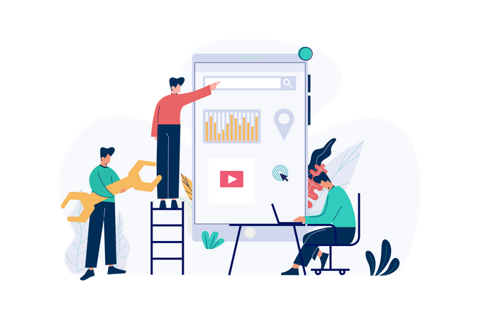 Mobile Apps Development  Illustration