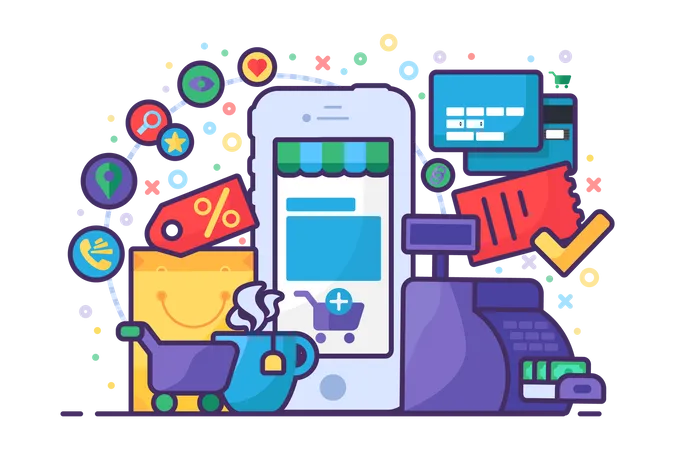 Mobile apps  Illustration