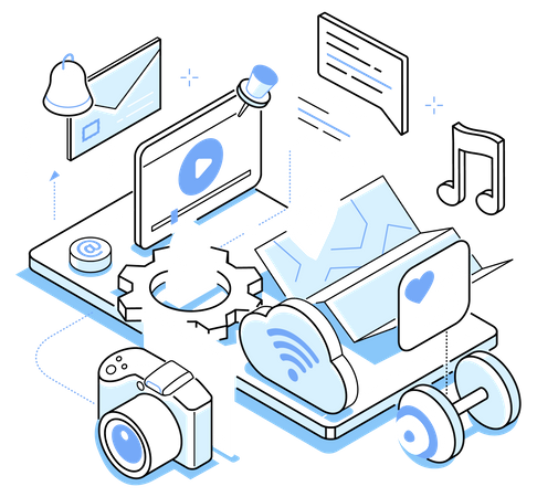 Mobile apps  Illustration