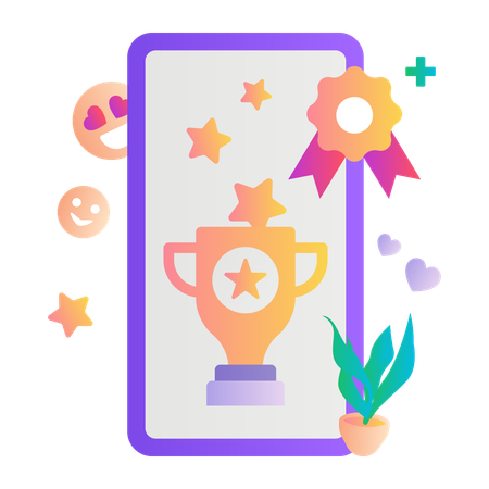 Mobile award  Illustration