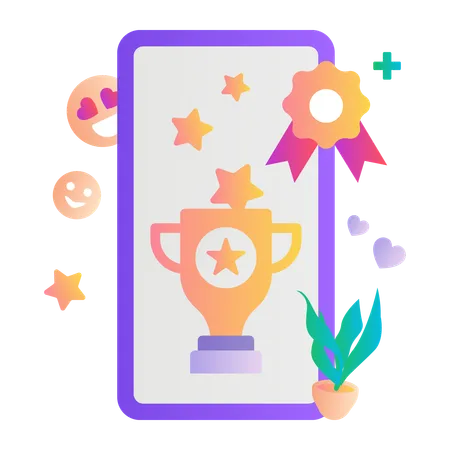 Mobile award  Illustration