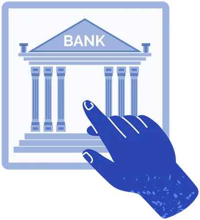 Mobile banking app services  Illustration