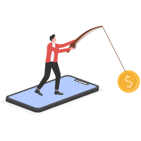 Mobile-Banking-Betrug  Illustration