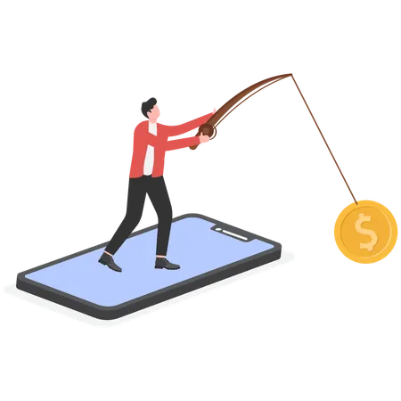 Mobile-Banking-Betrug  Illustration