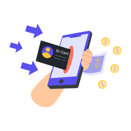 Mobile banking  Illustration