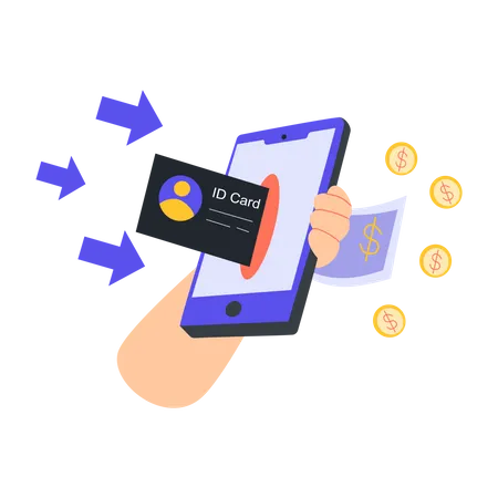 Mobile banking  Illustration