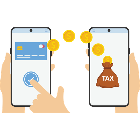 Mobile banking  Illustration