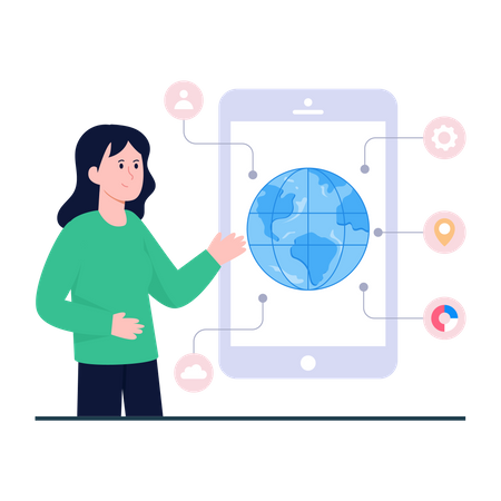 Mobile Browser  Illustration