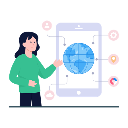 Mobile Browser  Illustration