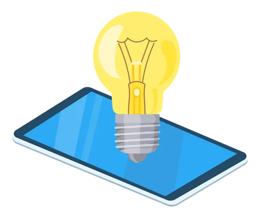 Mobile business idea  Illustration