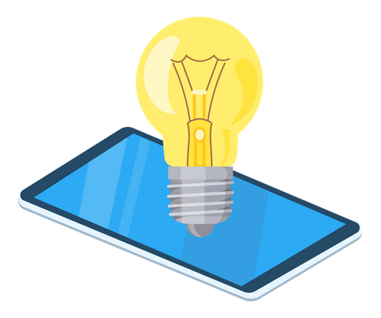 Mobile business idea  일러스트레이션