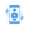 illustrations of mobile camera