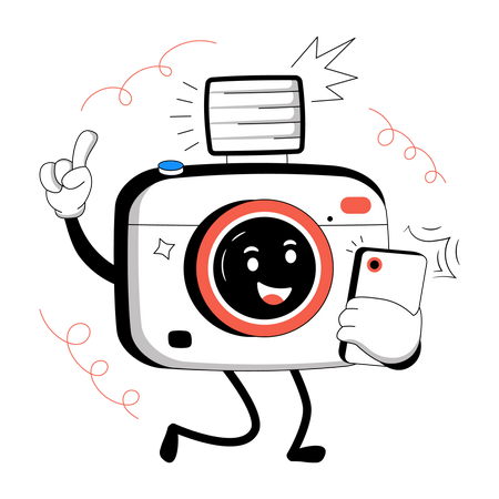 Mobile Camera  Illustration