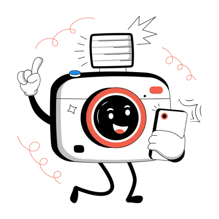 Mobile Camera  Illustration