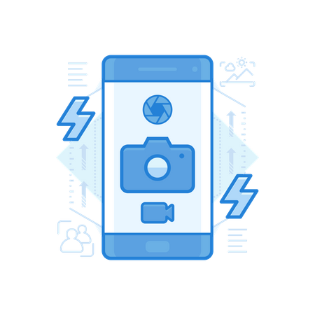 Mobile Camera  Illustration