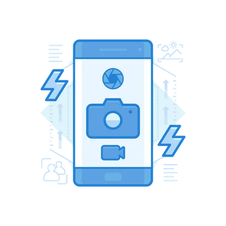 Mobile Camera  Illustration