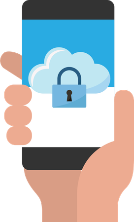 Mobile cloud protection  Illustration