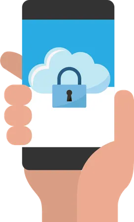 Mobile cloud protection  Illustration