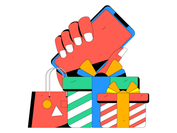 Mobile commerce  Illustration