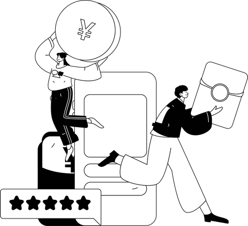 Mobile commerce  Illustration