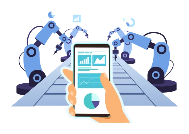 Mobile Control of assembly process  Illustration