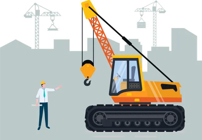 Floating Crane Vector Industrial Sketch Machine Vector, Industrial, Sketch,  Machine PNG and Vector with Transparent Background for Free Download