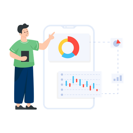 Mobile Dashboard  Illustration