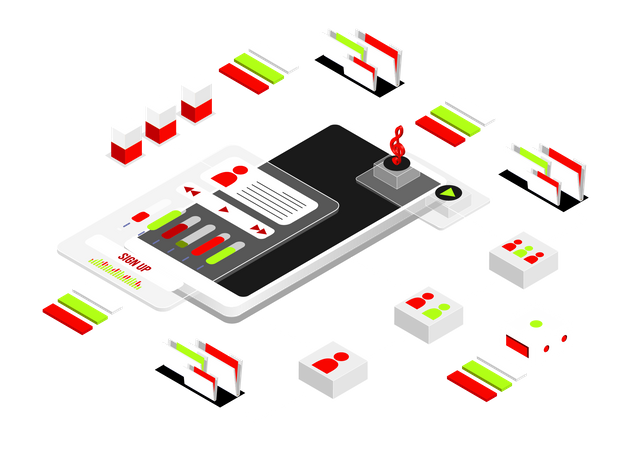 Mobile data analysis  Illustration