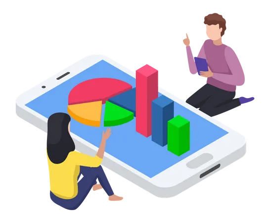 Mobile data analytics  Illustration