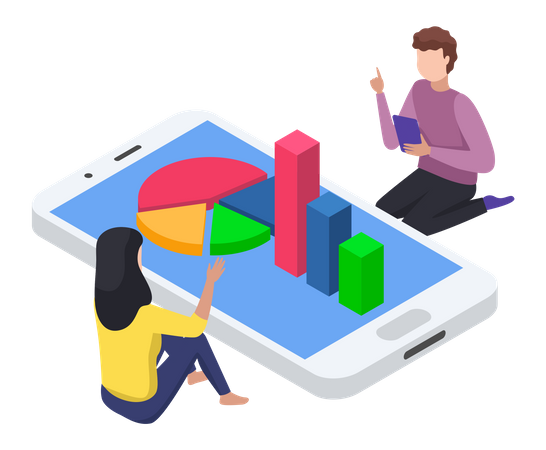 Mobile data analytics  Illustration