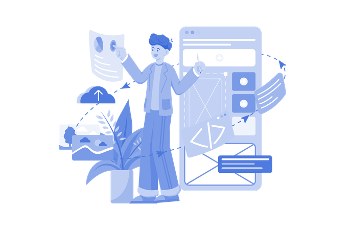 Mobile Designer  Illustration