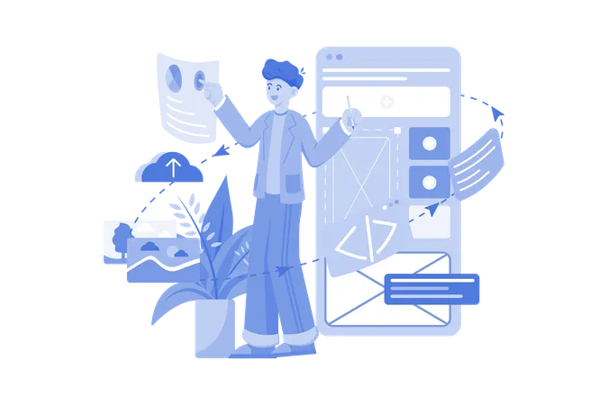 Mobile Designer  Illustration