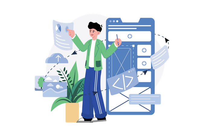 Mobile Designer  Illustration