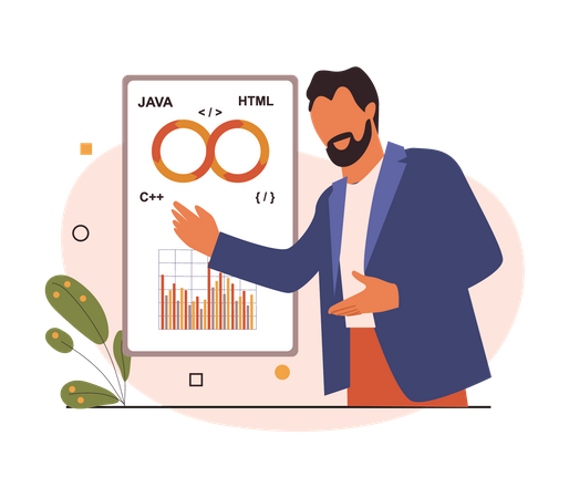 Mobile developer  Illustration