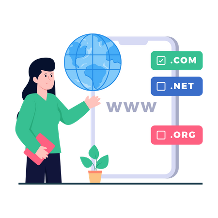 Mobile Domain  Illustration